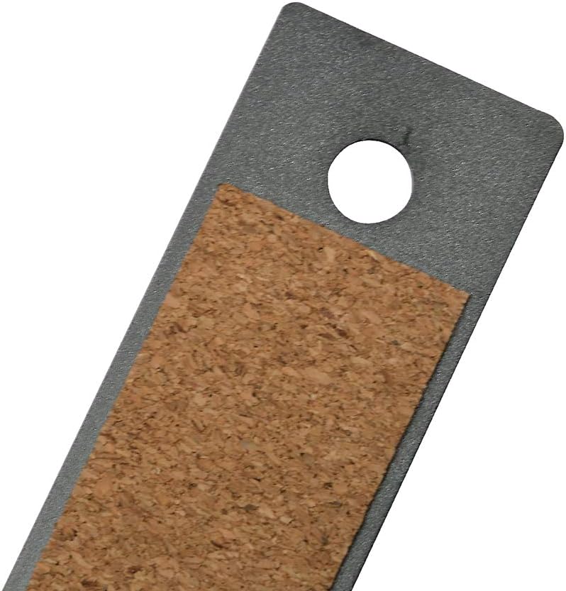 JAM PAPER Strong Aluminum Ruler - 12 Inch - Metal Ruler with Non-Skid Cork Backing - Grey Metallic - Sold Individually