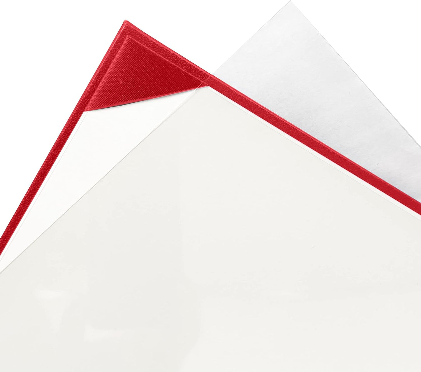 5 PCS Smooth Diploma Certificate Cover 8 1/2" x 11" Red