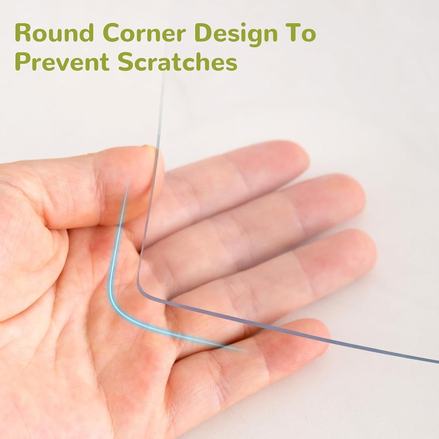 30 x 54 Inch Clear Table Cover Protector, Clear Desk Mat, Clear Table Protector, 1.5mm Thick Plastic Table Cover, Vinyl Table Protector, Clear Desk Pad, Desk Mats on Top of Desks