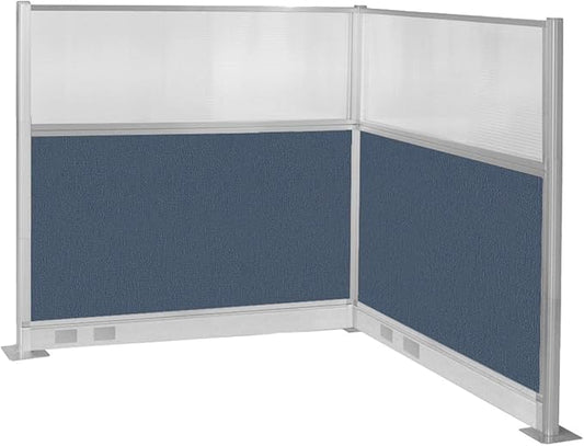 Versare Pre-Configured Hush Panel Electric Cubicle | Workstation Divider Walls | Cubicle Privacy Panels | Office Partition Walls
