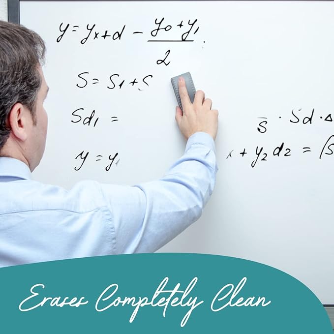 EXTRIC Dry Erase Markers Chisel Tip, Whiteboard Markers 4 Pack Assorted Colors, White Board Marker Dry Erase Red, Blue, Green, Black White Board marker Low Odor for Teachers and Students