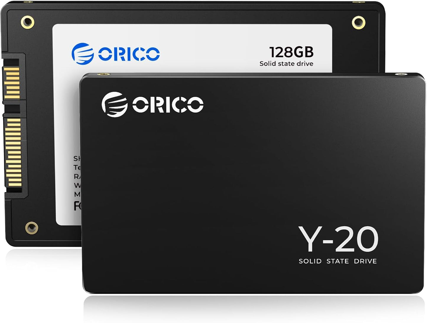 ORICO 128GB SATA SSD 2.5 Inch Internal Solid State Drive, Read Speed up to 500MB/s, SATA III 6Gbps for Desktop Laptop NAS DIY External Drive - Y20