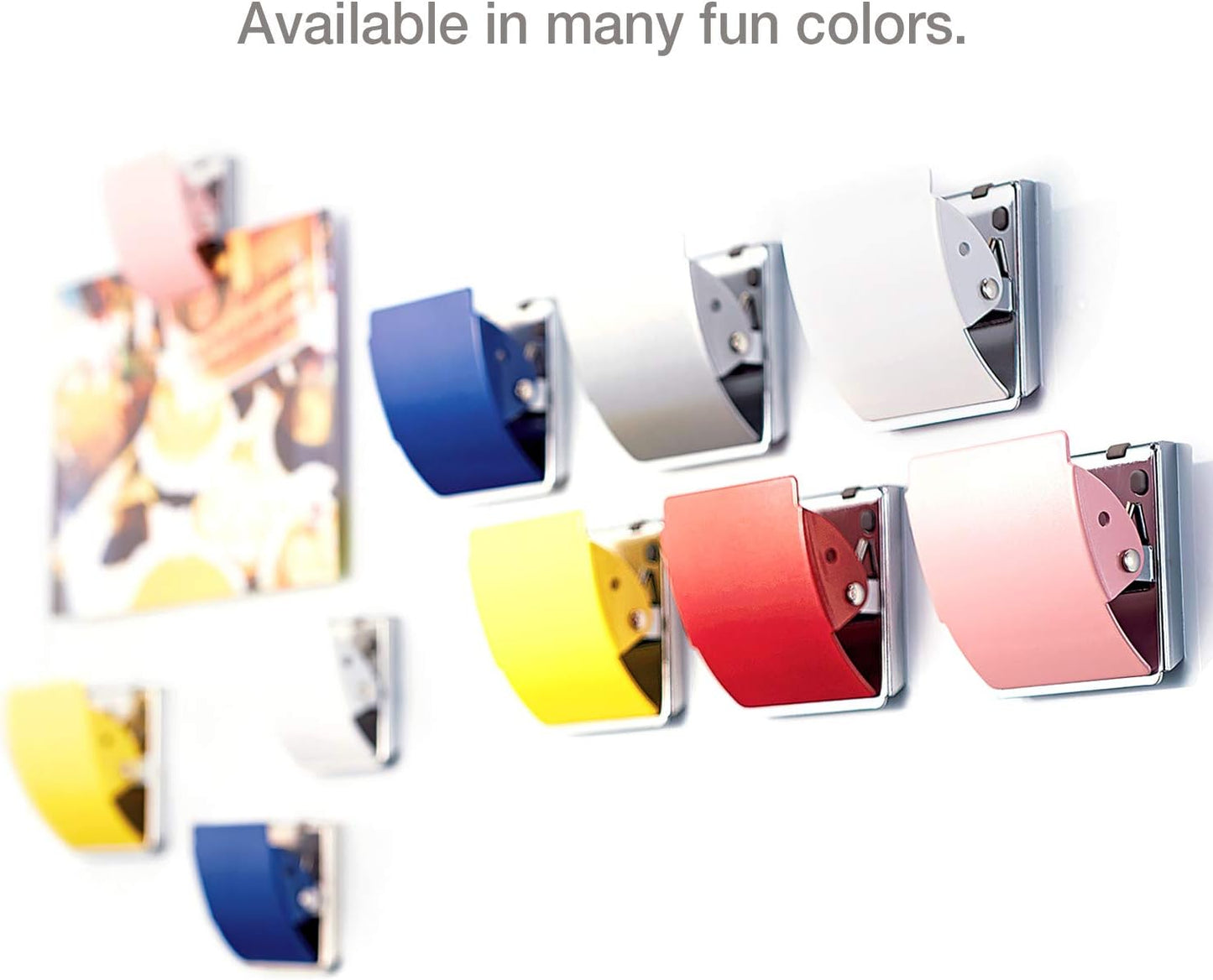 Plus Extra Strong Magnetic Clips, Large Yellow, 3-Pack