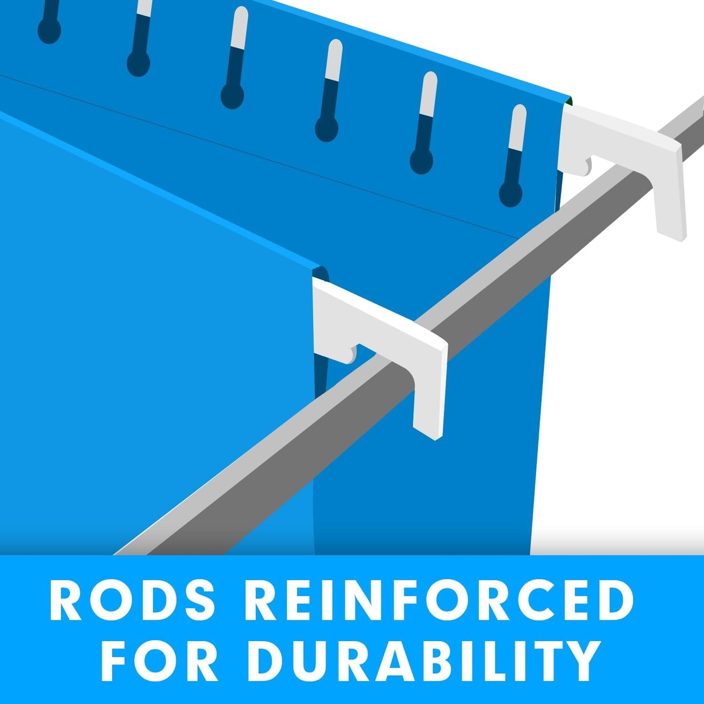 Extra Capacity Hanging File Folders, RAZCC 60 Pack Letter Size Reinforced Hanging Folders with Heavy Duty 2 Inch Expansion for Bulky Files, Filing Cabinet, Adjustable Tabs, Assorted Colors