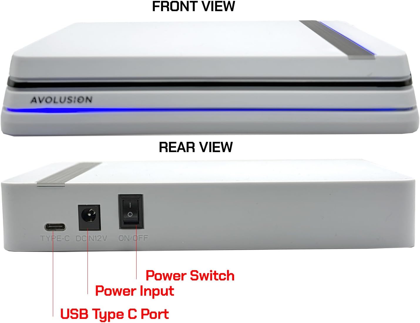Avolusion PRO-X Series USB 3.0 External Hard Drive for WindowsOS Desktop PC/Laptop (White) - (12TB) (Renewed)