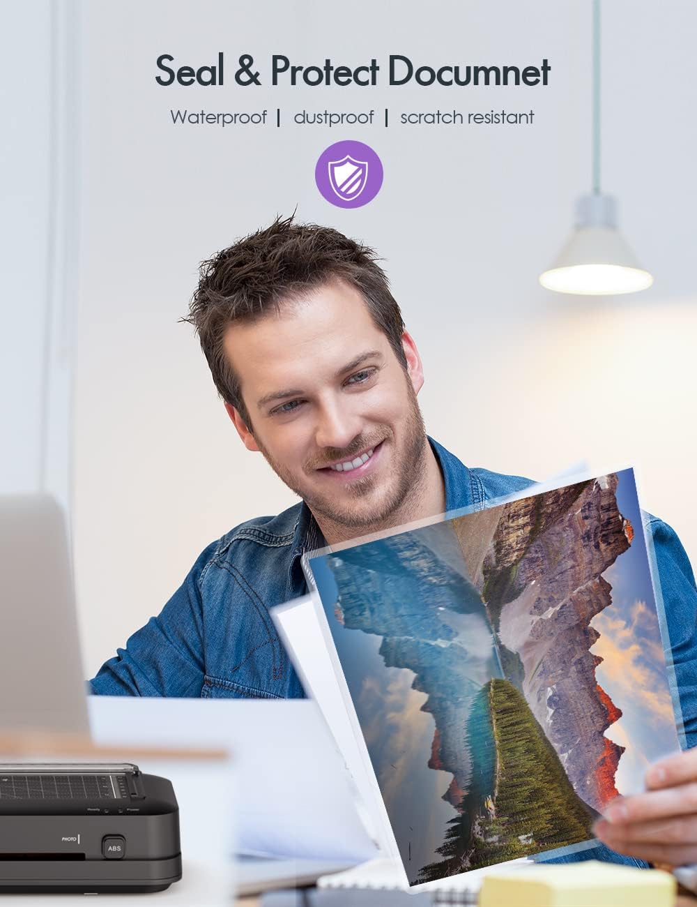 Thermal Laminating Pouches, 3mil Laminating Sheets, 8.9x11.4 Inches, Letter Size, HeatSeal, Clear (200pack)