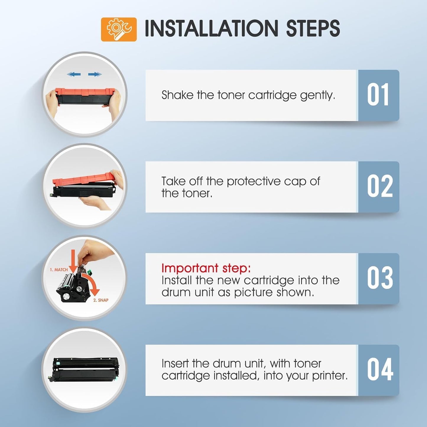 TN229 TN229XL 229XL MFC-L3780CDW Toner Cartridges: Compatible for Brother TN229XL TN229 TN 229 229XL HL-L3220CDW HL-L3280CDW MFC-L3720CDW HL-L3300CDW HL-L3295CDW Printer 229XL Toner Cartridges 4 Pack
