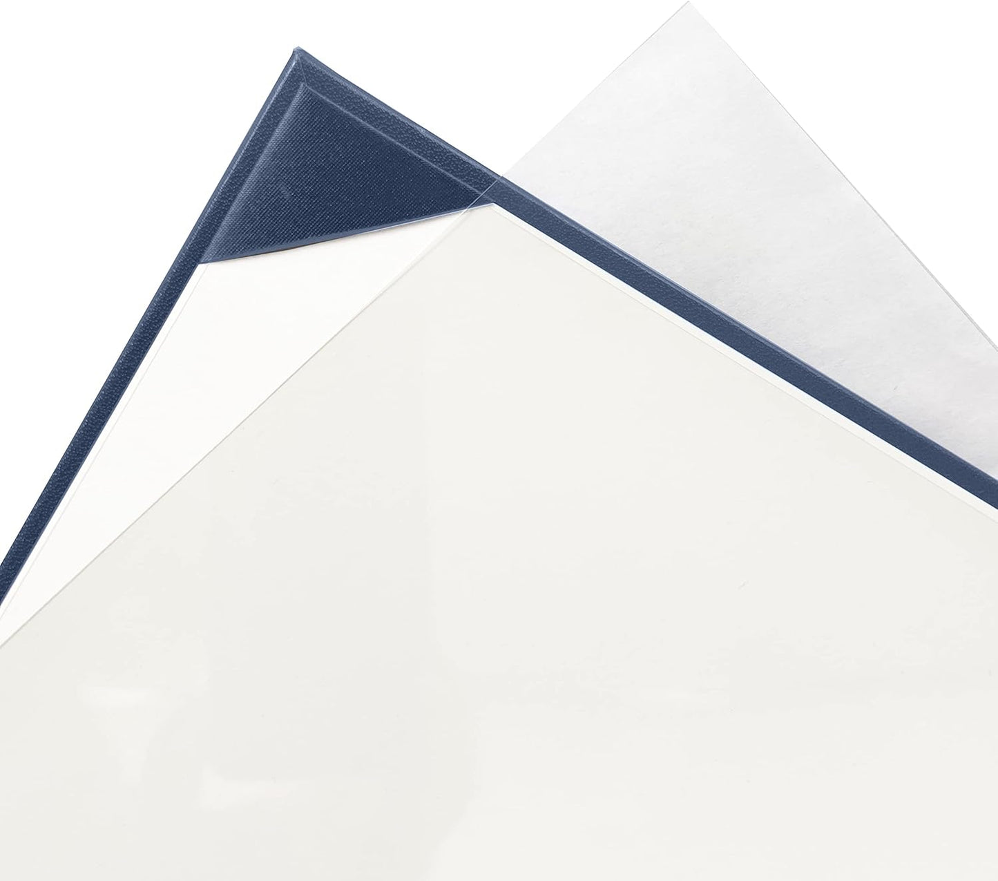 12 PCS Smooth Diploma Certificate Cover 8 1/2" x 11" Navy