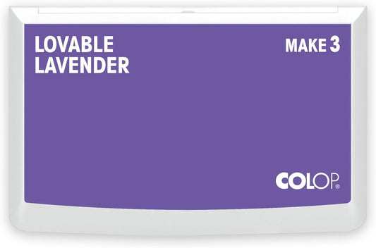 COLOP Make Series, Ink Stamp Pads, with Non-Toxic Premium Ink, Water-Based Acid-Free (Lovable Lavender, Make 3-3-1/2" x 6-1/4")