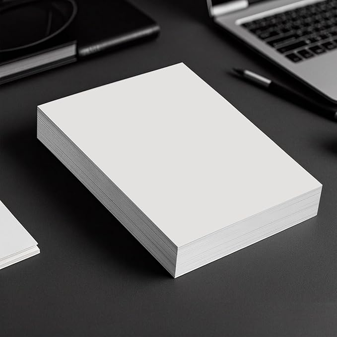 OcePor 100 Sheets White Cardstock 8.5 x 11, 92lb/250gsm Card Stock Paper, Thick Printer Cardboard Paper, Heavy Cardstock for Invitation, Resume, Certificate, Business Cards, Office