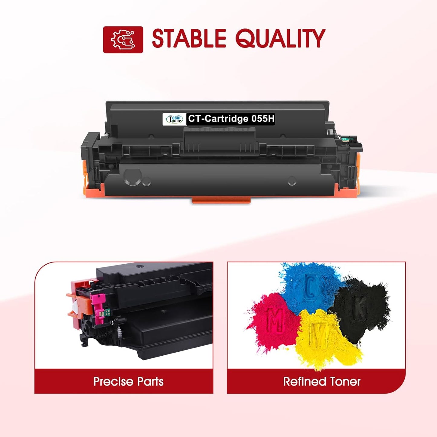 055H Toner Cartridge Set High Yield Compatible Replacement for Canon 055H 055 for Canon Color ImageCLASS MF743Cdw MF741Cdw MF743 MF741 MF746Cdw MF740C MF745Cdw LBP664Cdw Printer Ink (K/C/M/Y, 4-Pack)