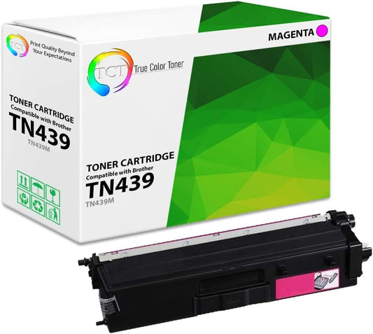 TCT TN439 Magenta Toner Cartridge - Compatible Replacement for Brother TN439 TN-439 TN439M Magenta Works with Brother HL-L8360CDW L8360CDWT MFC-L8900CDW L9570CDW Printers (9,000 Pages)