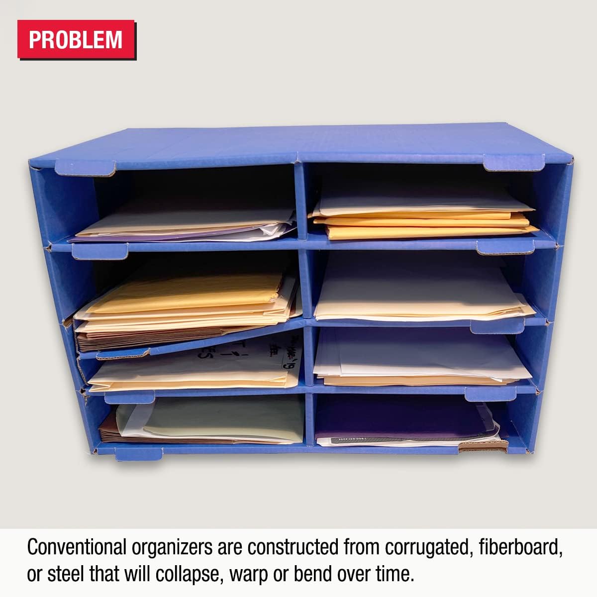 Ultimate Office TierDrop Desktop Organizer/Forms Sorter, 6-Compartments with Optional Add-On Tiers for Easy Expansion, Gray w/Black