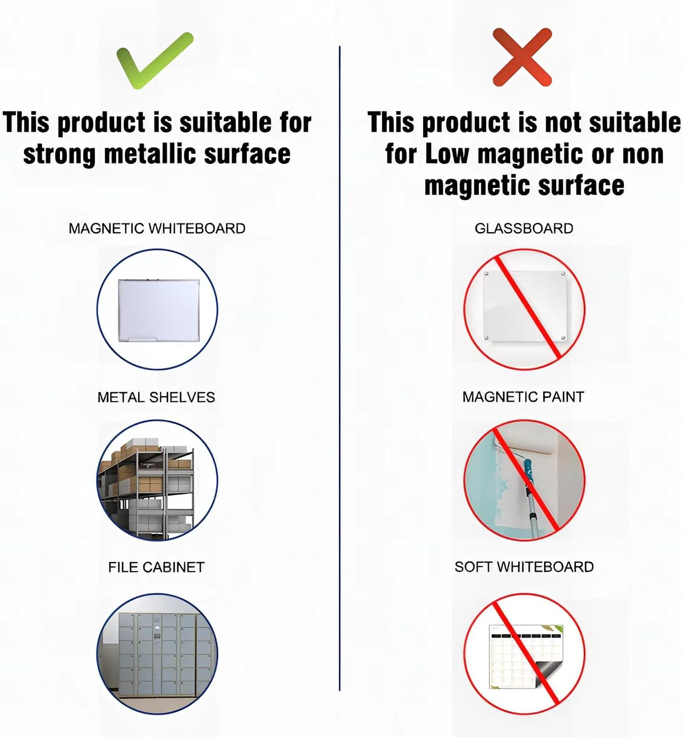 Dry Erase Magnetic Label 5x3 Inch Colored Border, 40 Pack, Reusable Magnetic Dry Erase Labels, Magnet Labels for Whiteboards