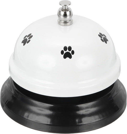 uxcell Desk Service Call Bell, 2.95 Inch Metal Dinner Service Bell Ring for Hotel Restaurant Reception Area and Wedding Party Events, White