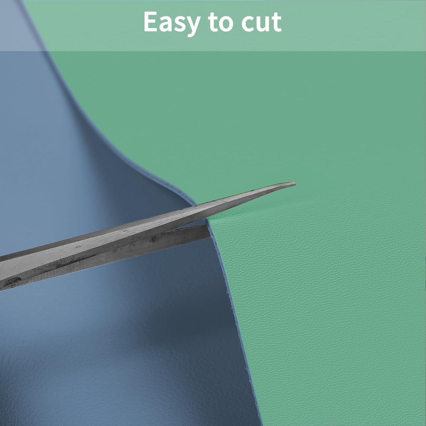 Leather Desk Mat,1.8mm Thick,15.75x63 Inch Desk Cover,Desk Protector Mat,Dresser Cover Top,Nail Table Mat,Dresser Cover,Quartz Countertop Protector(Grayish Blue+Dark Green,15.75x63)