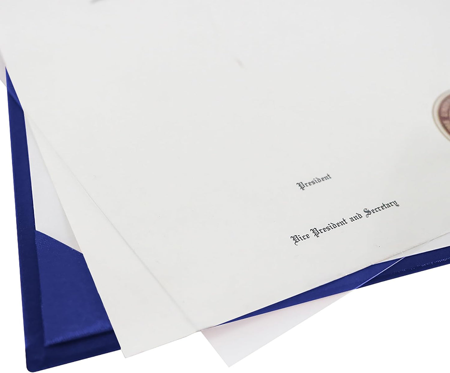 GraduationMall 8.5"x11" Smooth Padded Diploma Cover Certificate Holder Royal,6-Packs