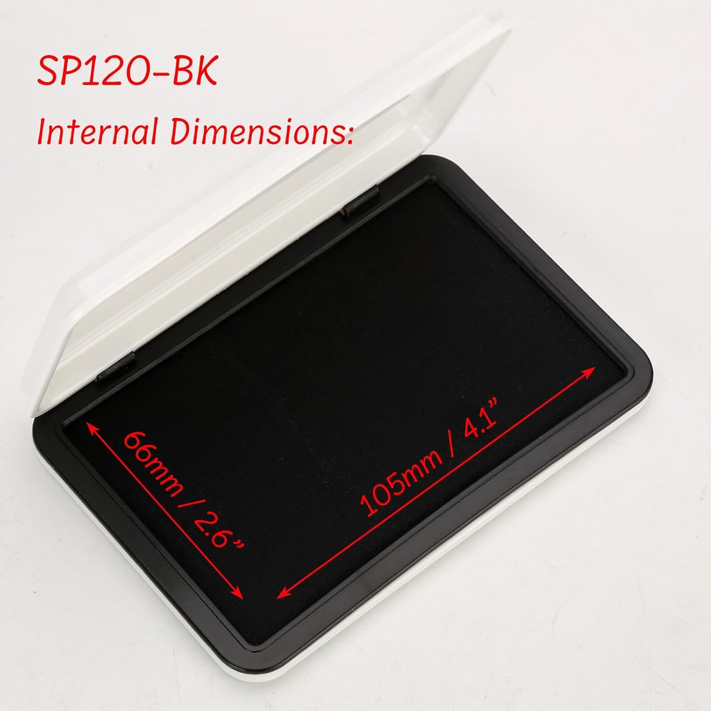 Ink Pads for Stamps | Black Ink Stamp Pad | Rubber Stamps Ink Pad - Premium Quality Felt Pad for Stamps | Stamp Pads | Medium Size