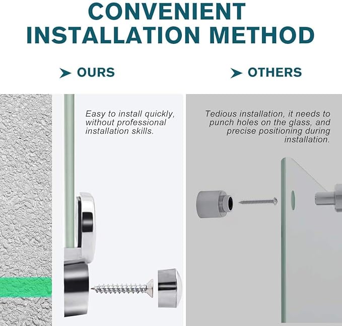 2-in-1 Glass White Board 72" x 43" Extra Large Splicing Magnetic Tempered Glass Whiteboard for Wall, ZHIDIAN Morden Glass Dry Erase Board Frameless Bulletin Board for Office, Home, School