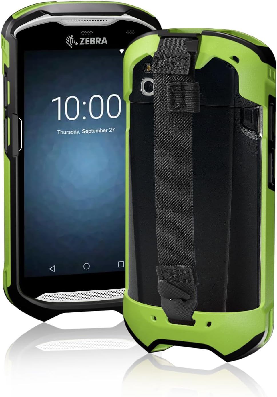 TC51 TC52 TC56 TC57 TC510K Case with Hand Strap - Protective & Ergonomic for Zebra Handheld Barcode Scanners SG-TC5X-EXO1-01 SG-TC5X-EXONHS-01 (Green)
