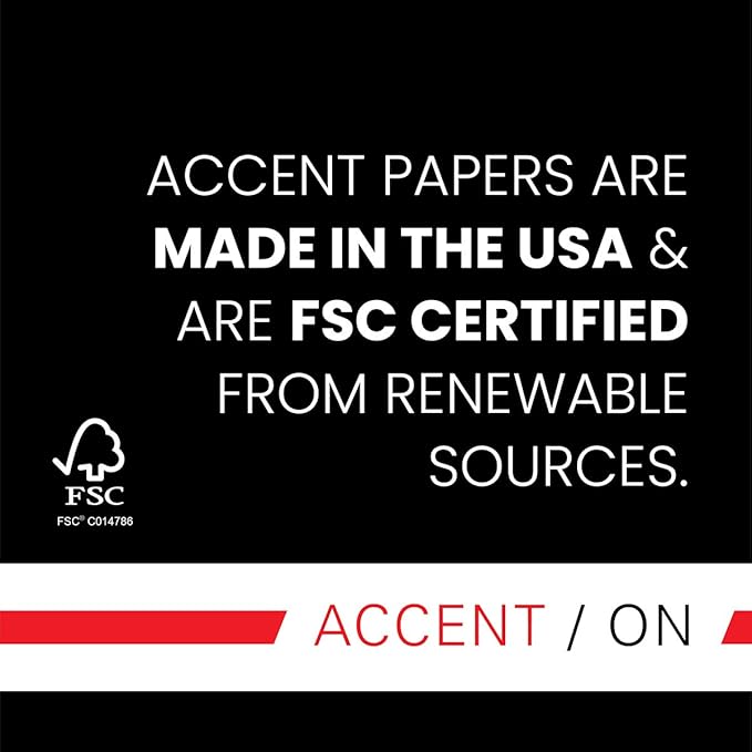 Accent Opaque White Printer Paper, 13” x 19” 28lb Copy Paper – 1,800 Sheets (4 Reams) – Premium Computer Paper with Super Smooth Finish, 97 Bright, 104gsm – Ideal for Ink Heavy Printing – 189034C