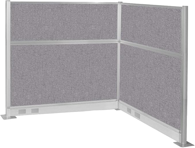 Versare Pre-Configured Hush Panel Electric Cubicle | Workstation Divider Walls | Cubicle Privacy Panels | Office Partition Walls