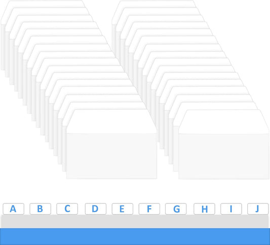 Zonon 400 Pieces Tabs 2 Inch Sticky Index Tabs, Writable and Repositionable File Labels Flags White Page Pop up Markers Labels for Reading Notes, Books and Classify Files