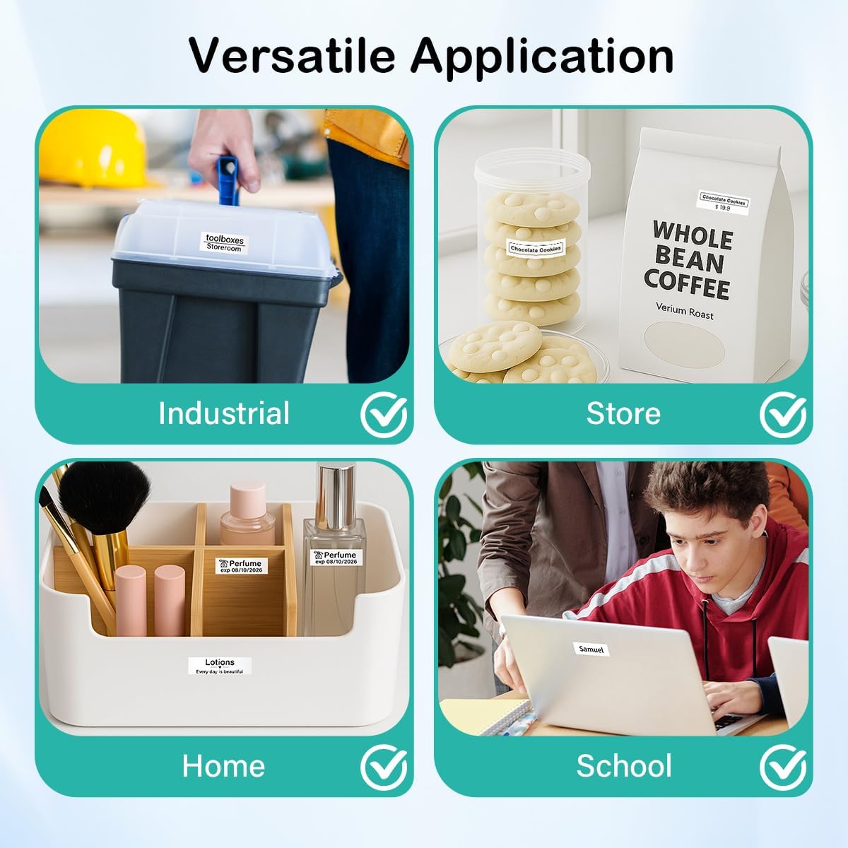 Labelife TZe-241 TZe TZ Tape 18mm 0.7 Laminated White Compatible with Brother P Touch Label Maker Tape 18mm .7 TZe241 for Brother PT-D400 PT-D410 PT-PT-D600 D610BT PTD460BT, 5-Pack, 3/4 Inch