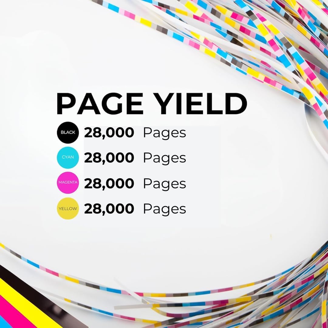 Toner Pros Replacement Toner Cartridge – Compatible for Konica Minolta TN-328 (TN328K, TN328C, TN328M, TN328Y) – High Yield 4-Color Pack for Bizhub C250i, C300i, C360i Printers – 28,000 Pages Each