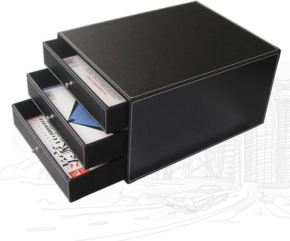 KINGFOM 10-Piece Office Desk Organizer Set, File Holder, Desk Drawer, Memo Paper Holder, Pen Holder, Name Card Holder, Mouse Pad, Desk Pad, Crystal Holder, Tissue Box Holder (T07H)