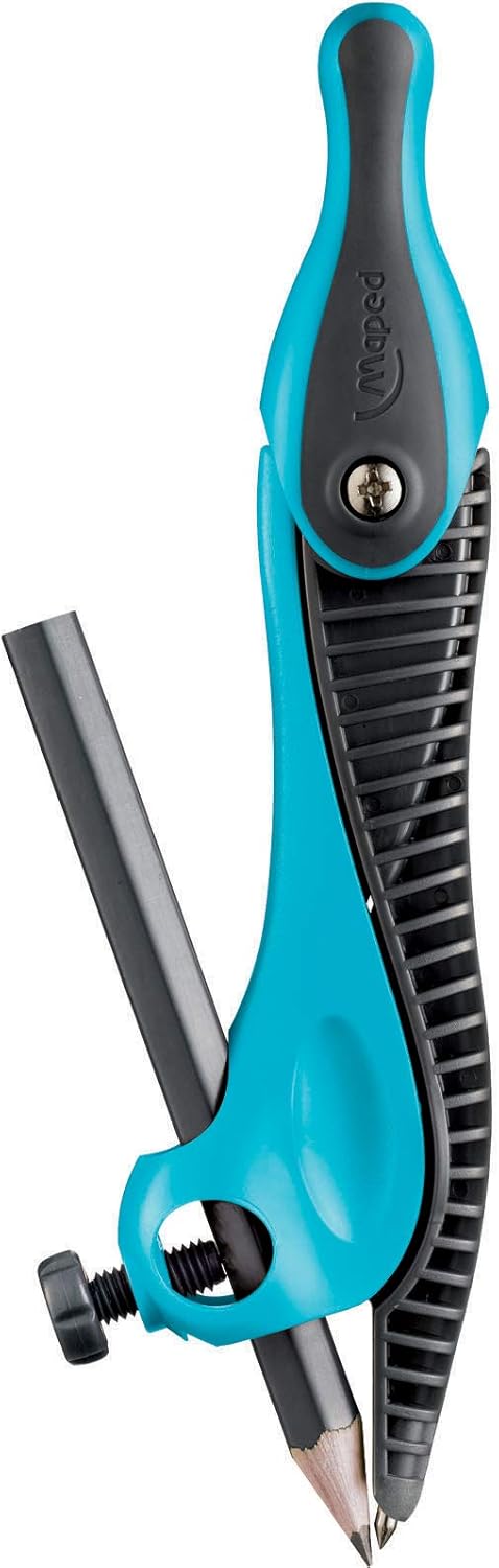 Maped Kid'Z Compass with Universal Holder, Pack of 24, Assorted Colors (191611)