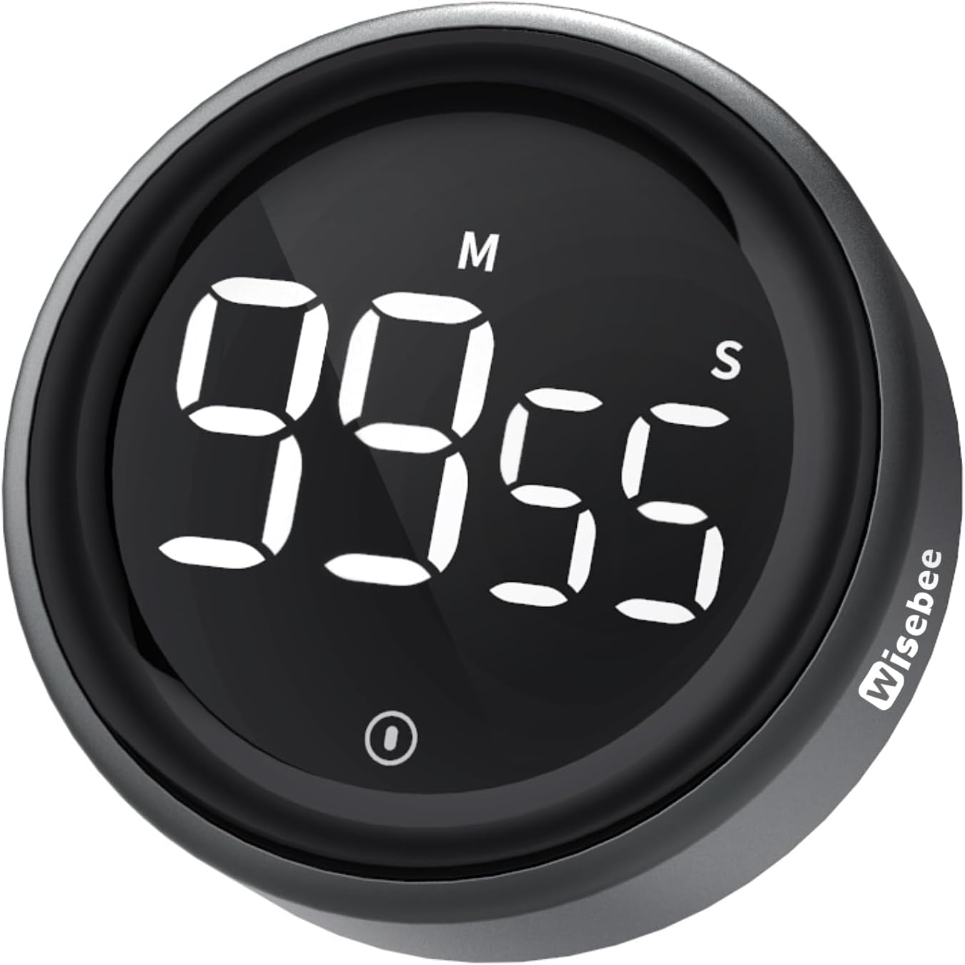 Wisebee Digital Kitchen Timer, Visual| Countdown| Count Up| Loud Alarm| Magnetic| Productivity for Cooking, Food, Baking, Classroom, Fitness, Studying, Teaching (No Batteries Included)