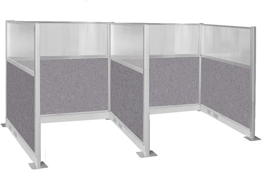 Versare Pre-Configured Hush Panel Electric Cubicle | Workstation Divider Walls | Cubicle Privacy Panels | Office Partition Walls