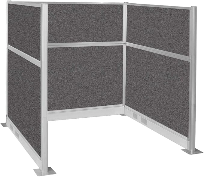Versare Pre-Configured Hush Panel Electric Cubicle | Workstation Divider Walls | Cubicle Privacy Panels | Office Partition Walls