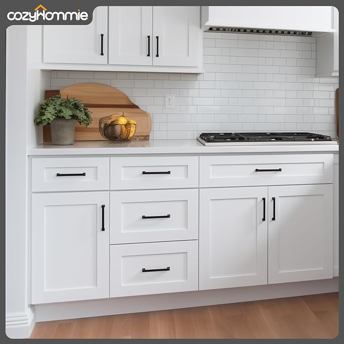 Shaker Style White RTA Base Cabinet with 3 Drawers by Solid Wood for Kitchen, Bathroom, Bedroom or Office Featuring, and Storage Separation(21" W x 24" Depth x 34-1/2" H)