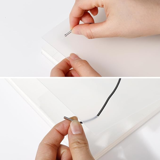 AHGXG Bullet Dotted Journal - Dot Grid Spiral Notebook A5, 160 Pages, 100 GSM Thick Paper, Waterproof Plastic Cover Journals for Bullet Journaling, Sketching, 5.7" x 8.3", Transparent