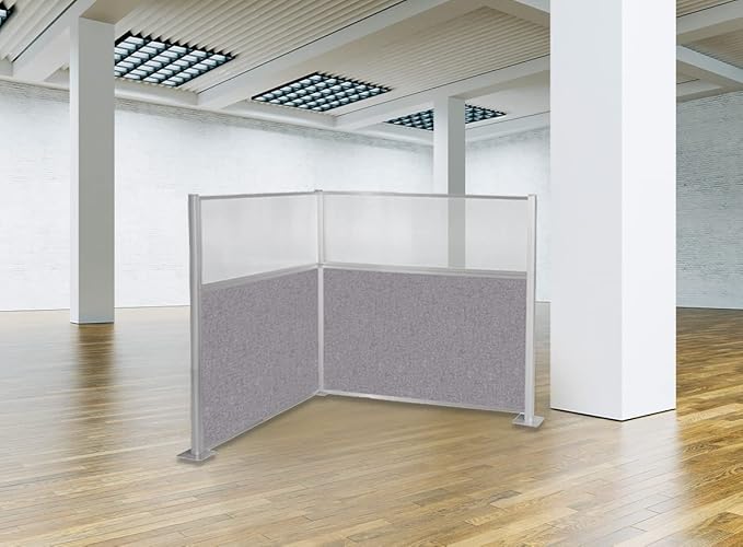 Versare Hush Panel Cubicle Kit | Workstation Partition Walls | Sound Dampening Cubicle Walls | Partitions for Desks
