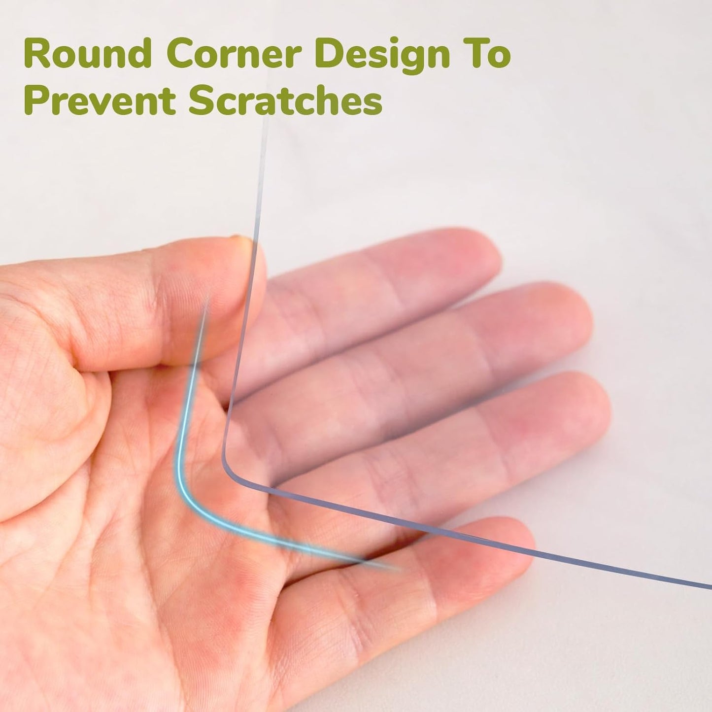 12 x 28 Inch Clear Table Cover Protector, Clear Desk Mat, Clear Table Protector, 1.5mm Plastic Table Cover, Vinyl Table Protector, Desk Mats on Top of Desks