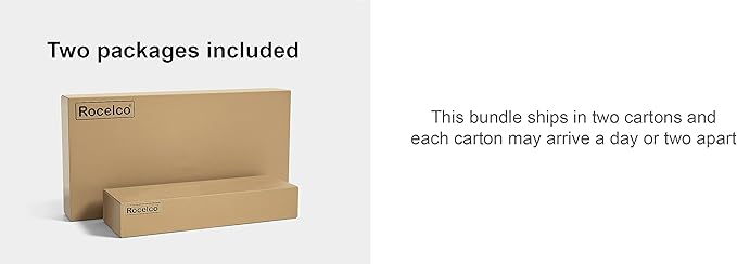 Rocelco 46" Large Height Adjustable Standing Desk Converter with Triple Monitor Mount BUNDLE - Quick Sit Stand Up Computer Workstation Riser - Retractable Keyboard Tray - White (R DADRW-46-DM3)