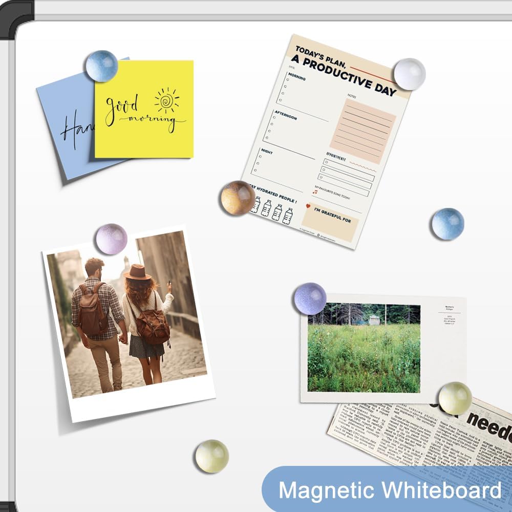 rhinocats 12Pcs Fridge Magnets, Locker Decor,Colorful Decorative Sparkling hemispheric Refrigerator Magnets, Cute Strong Whiteboard Magnets for Kitchen Office