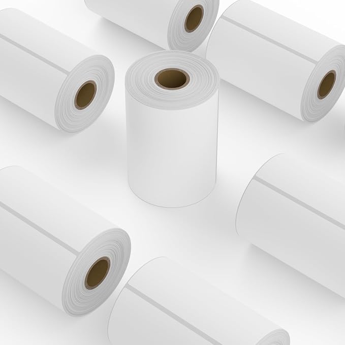 9527 Product 4x6 Blank Direct Thermal Shipping Labels for Zebra 2844 Zp-450 Zp-500 Zp-505 Direct Thermal Labels Printers, Eltron Printer, 250 Labels per Roll,Total 6 Rolls 1500 Labels