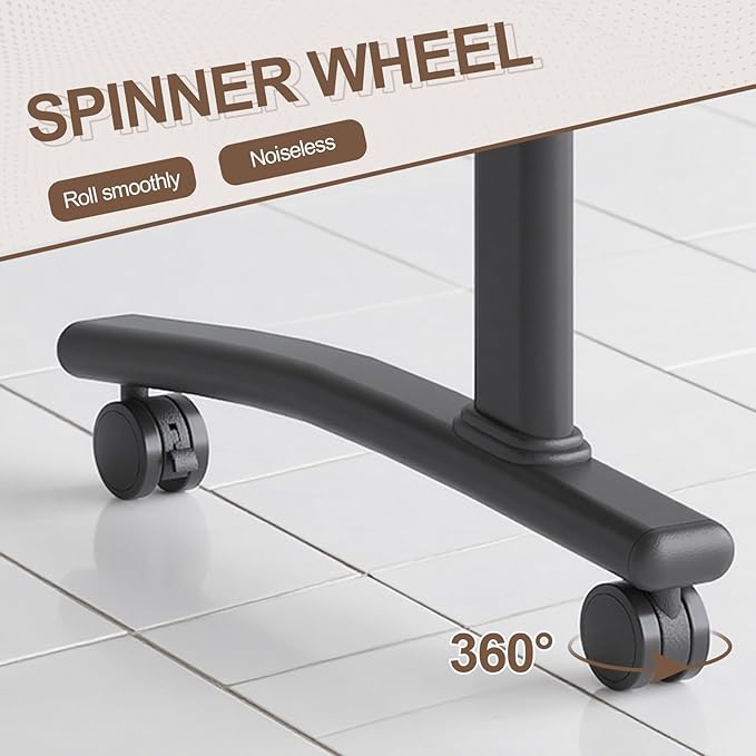 Folding Conference Room Table, Modern Conference Tables with Wheels, Large Rectangular Mobile Training Tables for Office Classroom, Foldable Modular Boardroom Seminar Table Walnut (6pack L63in)