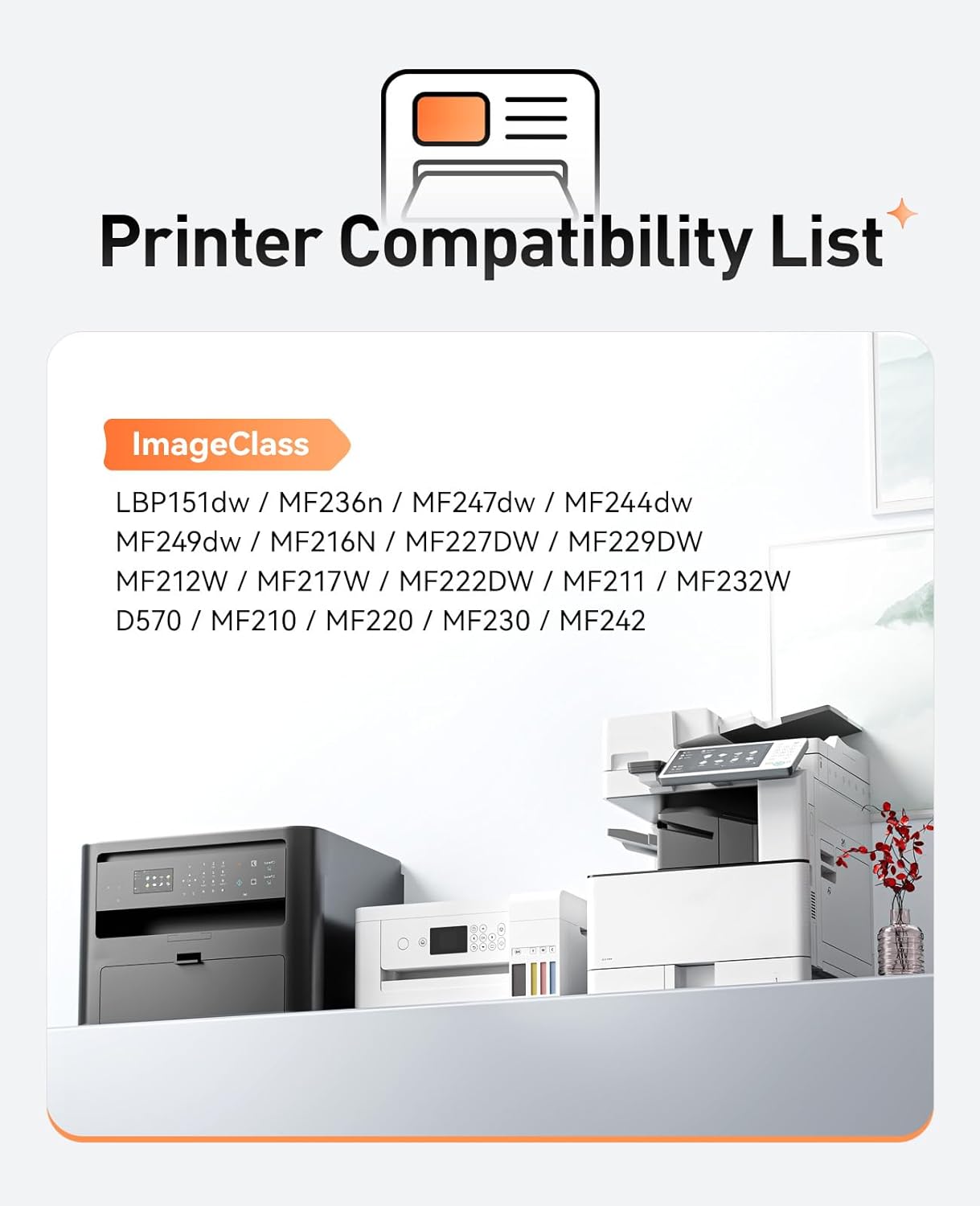 137 Toner Cartridge 2-Pack Replacement for Canon 137 CRG137 Toner Compatible with Canon ImageCLASS MF212w MF216n MF217w MF244dw MF247dw MF249dw MF227dw MF229dw MF232w MF236n LBP151dw D570 Printer