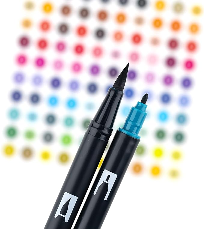 Tombow 56169 Dual Brush Pen Art Markers, Landscape, 10-Pack. Blendable, Brush and Fine Tip Markers