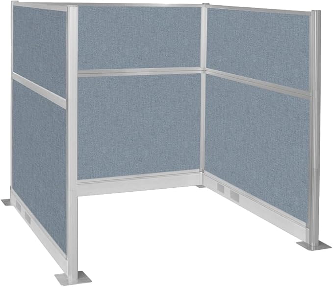 Versare Pre-Configured Hush Panel Electric Cubicle | Workstation Divider Walls | Cubicle Privacy Panels | Office Partition Walls