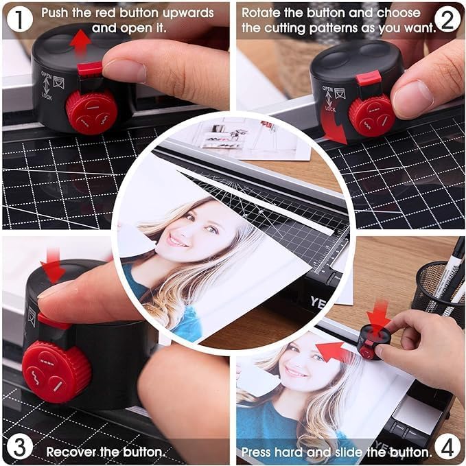 Laminator Machine for A3/A4/A6, YE381 13inch Thermal & Cold Laminating Machine for Home Office School Teacher Use with 150 Pouches, Paper Trimmer and Corner Rounder