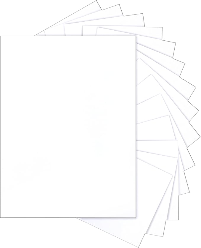 100 Sheets Bright White Cardstock 8.5 x 11 Printer Paper, 200gsm/75lb Thick White Construction Paper Card Stock for Certificates, Menus, Cards Making, Business Cards, School Crafting