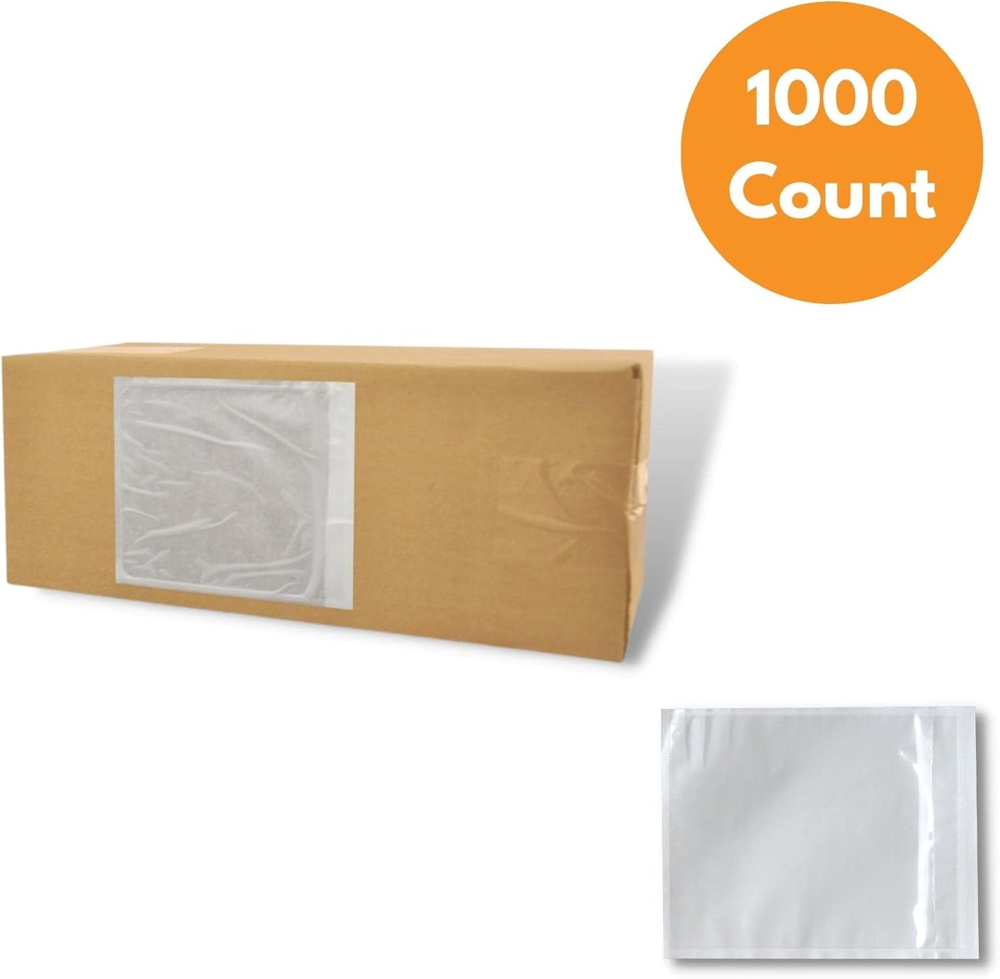 PSBM 1,000 PCS 10 x 12 Inch Clear Self-Adhesive Packing List Envelopes, Plastic Shipping/Mailing Pouch Enclosed Bags for Packing Slips Invoice Label