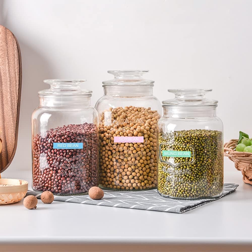 Pristar Plastic 3D Embossing Label Tape Self-Adhesive Compatible for Dymo Label Makers Organizer Xpress Pro, Office Mate II, 3/8 in X 9.8 Ft, Macaroon Color Yellow/Blue/Green/Pink/Purple, 10-Pack