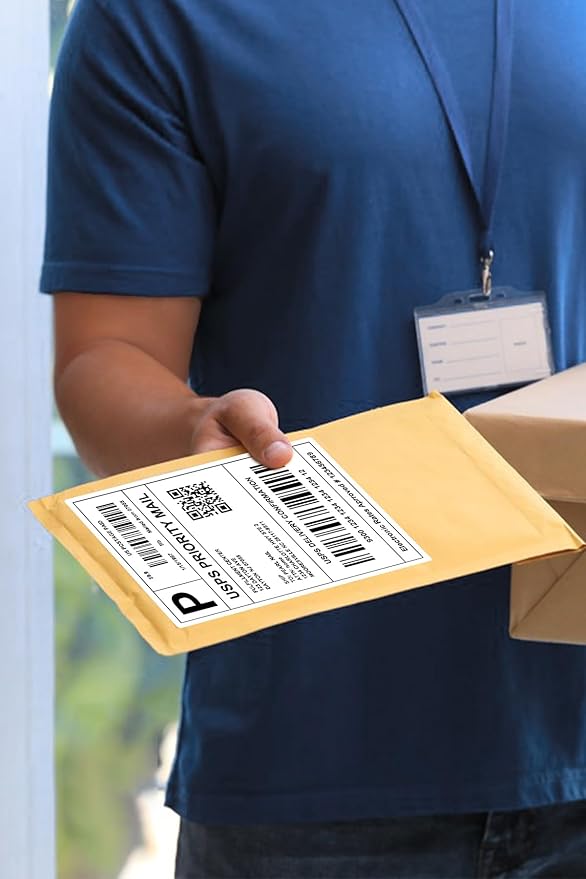 4x6 Thermal Labels - Waterproof Shipping Stickers for Thermal Printers, All-Purpose Label Stickers, White, 1000/Pack (1-Pack)